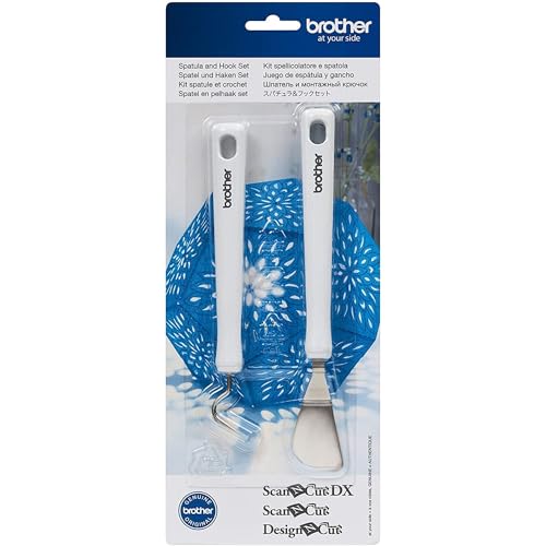Brother ScanNCut Spatula and Hook Set CASPHK1, 2-Piece Accessory Set, Essential Tools for Weeding Vinyl Decals, Lifting Paper Cutouts and More