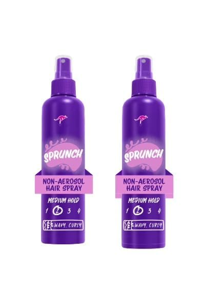 Au~ssie Sprunch Non-Aerosol Hair spray with Jojoba Oil & Sea Kelp 8.5 Fl. Oz. (2 Pack)
