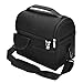 XQK Lunch Bag Cooler Bag Wiederverwendbare Boxen Lunch Box, Thermal Tote mit Cool Bag Kit für Erwachsene Camping Travel Picknick, Verstellbarer Schultergurt (Schwarz)
