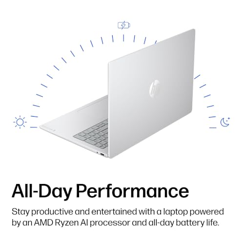Image of HP OmniBook 3 16 inch Next Gen AI PC, AMD Ryzen AI 5 430, 16 GB RAM, 512 GB SSD, Windows 11 + Microsoft 365 Personal 12-Month Subscription Bundle