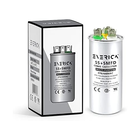 EVERICA 55/5 MFD 370/440VAC Capacitor Cover