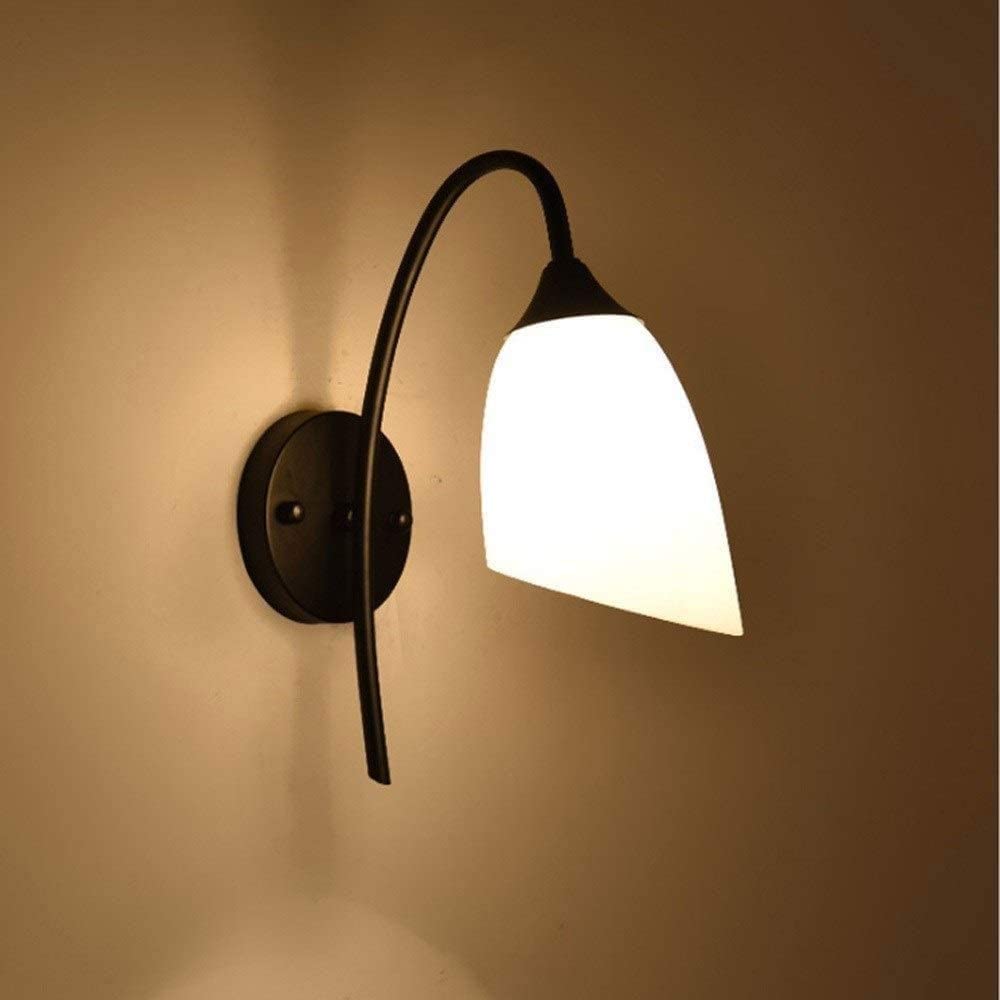 Lámpara de pared de vidrio americano moderna para iluminación de salones y villas