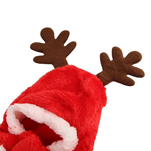 Casaco quente de natal para cachorro, roupas de cosplay de cachorro de halloween roupas de cosplay d