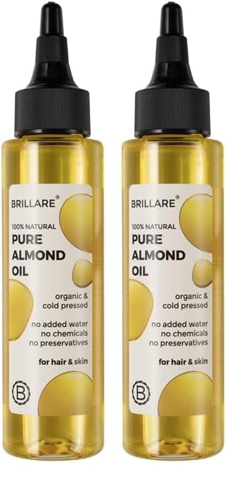 Image of Brillare Pure Coconut Oil, Organic and Cold Pressed Hair Oil with Zero Chemicals, Rich in Vitamins & Amino Acids, Best for Dry & Flaky Skin
