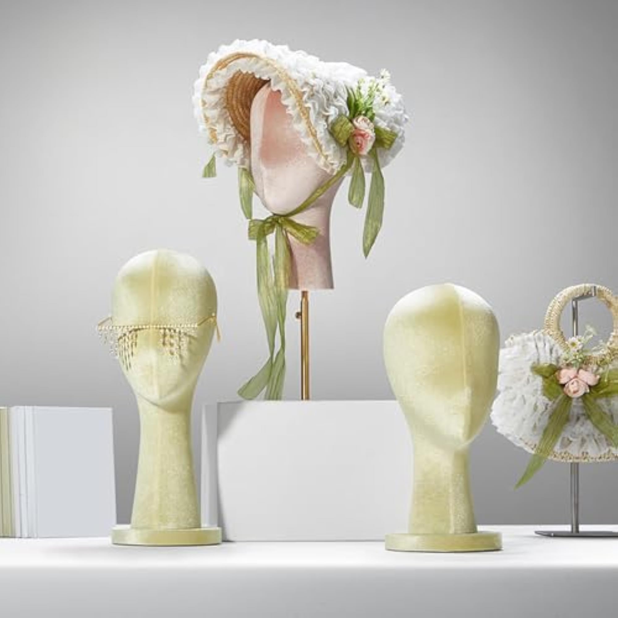 Mannequin Head Hat Rack Model for Jewelry and Wigs