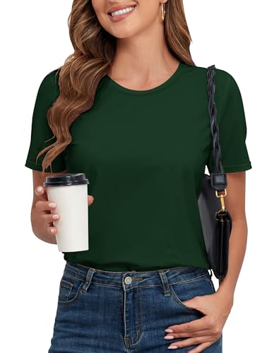 PALINDA Women's T Shirts Classic Fit Tee Shirt Short Sleeve Crew Neck Summer Tops