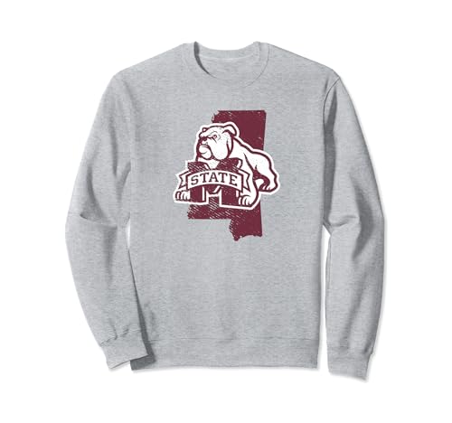 Mississippi State University Bulldogs State Shape Sweatshirt