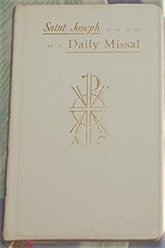 Leather Bound Saint Joseph Daily Missal 1961 T-810 Genuine Leather bound Book