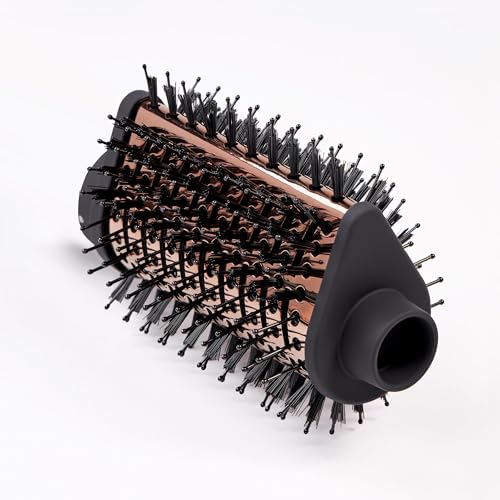 L'ANGE HAIR Multi-Volume Dryer Brush Attachment | Titanium Blow Dryer Brush Barrel for Volumizing & Styling | Tool Sold Separately | Attachment - Black - Teardrop 65mm - image 4