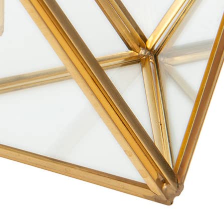 Kusso Glas und Gold Metall Prisma Terrarium Pflanztopf Pflanztopf fr  kleine Zimmerpflanzen Luftpflanzen Sukkulenten Kaktus: Amazon.de: Garten