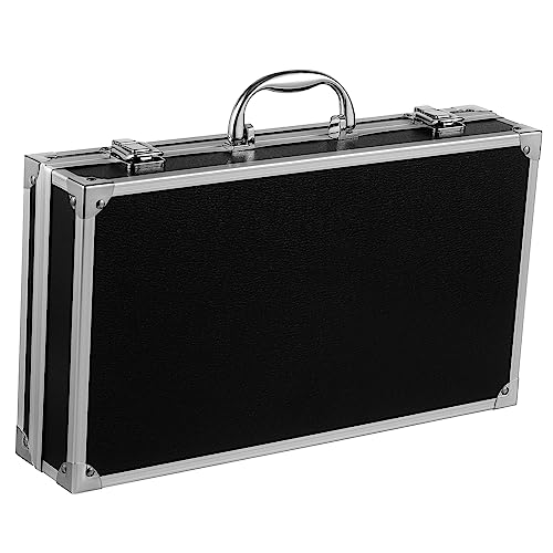 HOMSFOU Kit De Herramientas Contenedor Cajas Médicas Portátiles Estuches Duros De Aluminio Caja De Herramientas Caja De Piezas Durable Contenedor De Herramientas De Metal Cajas De