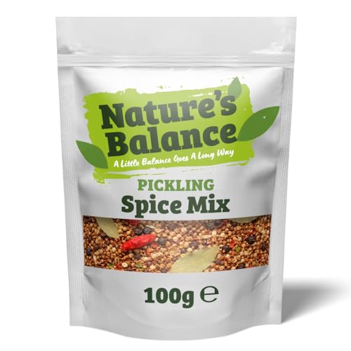 Natures Balance Whole Pickling Spice Mix 100g - Pickling Seasoning for Onions Beetroot Red Cabbage Chutneys & Preserves - Traditional Whole Spice Blend