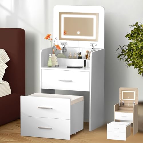 ALFORDSON: Tocador con espejo LED mueble