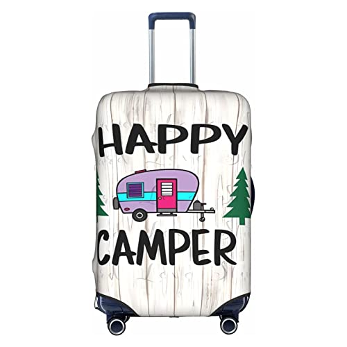 Happy Camper Trolley Travel Case Protector - High Elasticity With Zipper Large Applicable 18-32 Inch Trolley Case Affordable Happy Camper Trolley Travel Case Protector - High Elasticity With Zipper Large Applicable 18-32 Inch Trolley Case Affordable