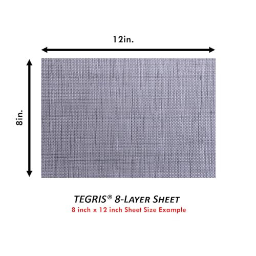 Image of TEGRIS Thermoplastic Composite Sheet - (8 x 12 in.) - (Silver /Gray) - (8 Layer /.040) - Impact Resistant Material for Holster Making, DIY Gear, & Hobby - (USA Made)