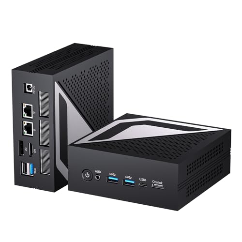 Image of MSECORE AI Mini PC, Ryzen AI 9 HX 370(12 Cores, Up to 5.1 GHz, Max 80 TOPS), 32G DDR5 RAM, 1T PCIE4.0 SSD Desktop Computer, 2 * 2.5G LAN, 1*HD, 1*DP, 1* USB4.0 Triple Display, Wi-Fi 6e, Windows 11 Pro