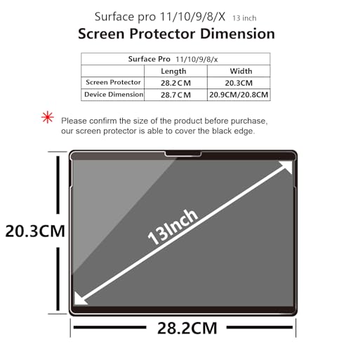 Protector de Pantalla Adeway para Surface Pro 13" Pack 2 miniatura 3