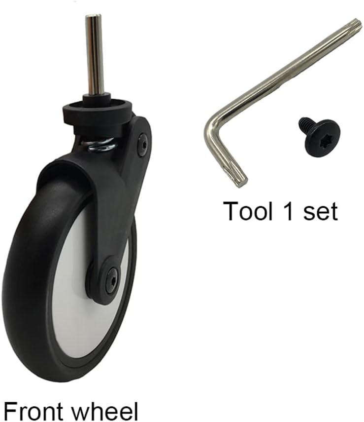 Stroller Replacement Rubber Wheels Front and Rear Wheel Stroller Accessory Compatible With Babyzen YOYO YOYA (2 PCS Front Wheel)