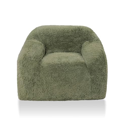 Sillón Plegable Peluche Verde miniatura 3