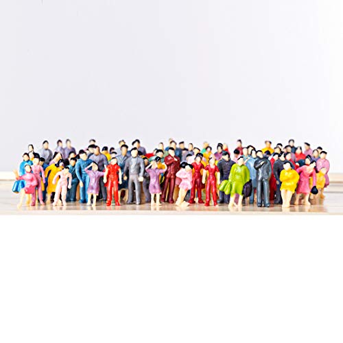 image for Yamix 100Pcs 1:87 HO Scale People HO Scale Figures Model Trains Archit