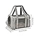 DGJMYSLD Collapsible Travel Cat Dog Carrier for Small Medium Pets up to 15 Lbs, Puppy Carrier(Black,M (43x28x28cm))