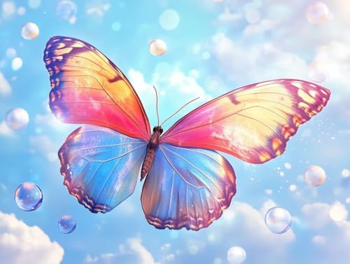 Pintura por números de mariposa para decorar el salón con cuadros DIY 50x70cm