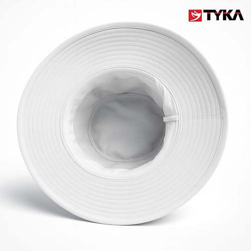 Image of TYKA Cricket Panama Hat | Wide Brim Sun Protection Hat with Sweat-Absorbent Towel Lining | Lightweight & Breathable Headwear for Cricket Matches