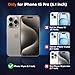 zapica Magnetic for iPhone 15 Pro Case, [Compatible with MagSafe] [Military Grade Drop Protection] Translucent Matte Shockproof Anti-Scratch Phone Case for Women and Men, Black