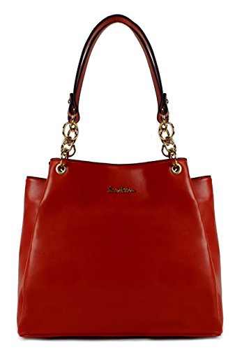 Scarleton Fashionable Modern Chic Satchel H171810 - Red
