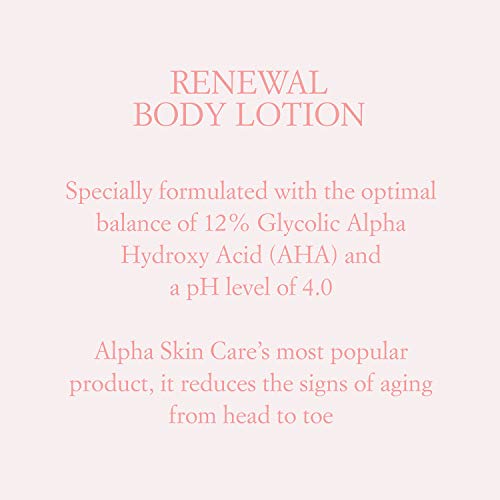 Alpha Skin Care Revitalizing Body Lotion With 12% Glycolic Aha, Simple And Effective Multi-Purpose Daily Moisturizer Hydrates And Exfoliates With Acne Treatment, Anti-Aging, Smoothing Properties #TOP2