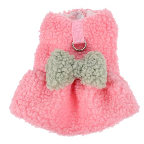 Milisten 温かみのあるペットの装飾 犬用防寒コート チワワ 犬用冷却ベスト 小型犬用の犬 犬のシャンプー 保温犬服 快適な犬服 愛らしい子犬の服 防風犬服 装飾的な犬の服 ポリエステル裏地