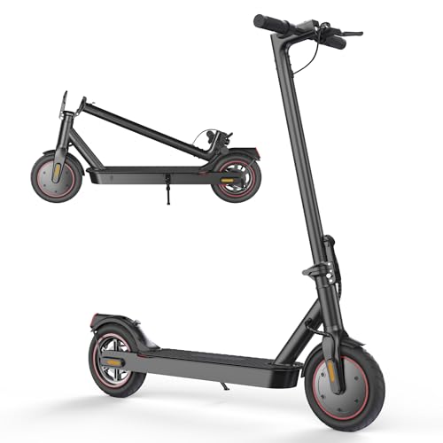 WAWSCOTE Electric Scooter - Portable& Foldable Escooter, 20MPH Max Speed, 25 Miles Max Range, Double Braking Systems, Electric Scooter for Adults