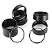 Telescope Extension Tube Set 8 PCS Lens Extension Rings 3/5/7/10/12/15/20/30mm Extending Ring for Astronomical Telescopes Cameras Eyepieces Focal Length Extension Tube Kit M42x0.75