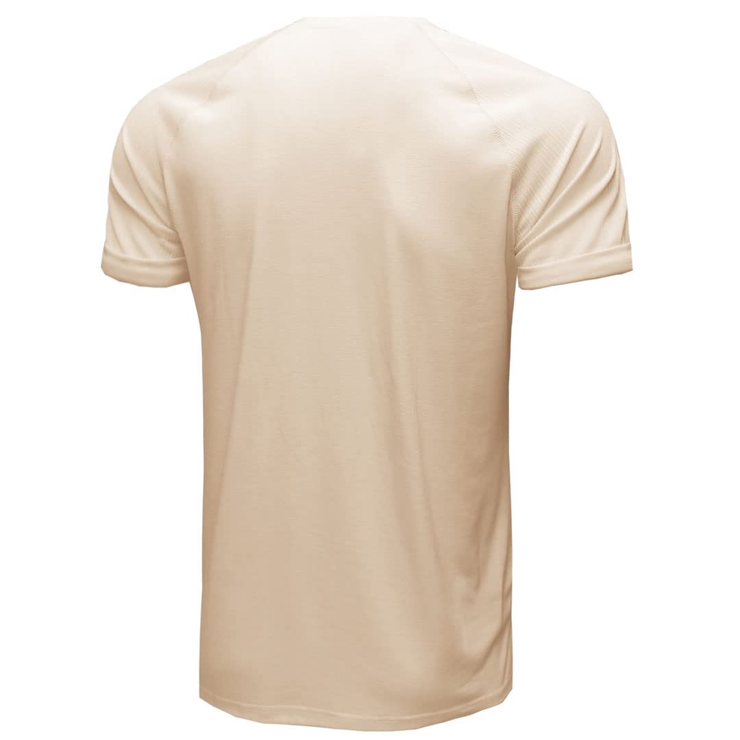 T-shirt da uomo in cotone casual Top maschile manica corta Slim Fit Tee, bianco, M
