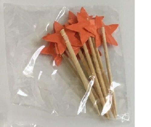 HoitoDeals Glitter Stars Cupcake Toppers Picks For Party Cake Birthday Celebration Decor Item