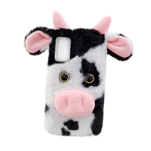 Coque peluche vache jojofuny pour smartphone anti-chocs douce et mignonne x3