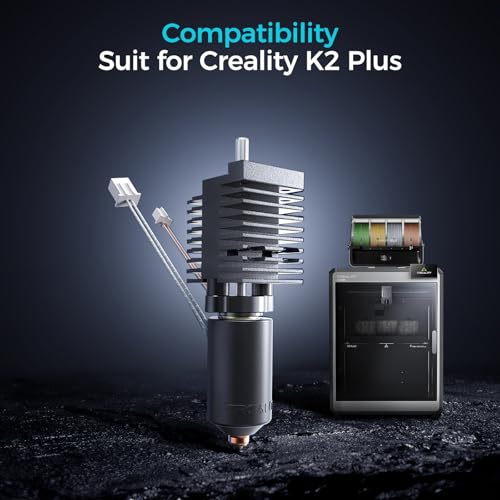 Image of Creality Official K2 Plus Ceramic Heating Block Hotend Kit, with Quick-swap Nozzle Kit, Supports 350C High Temperature, All-Metal Integrated Design Extruder Hotend for 3D Printer K2 Plus Combo
