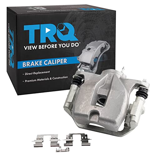 Image of TRQ Rear Right Brake Caliper w /Bracket Passenger Side