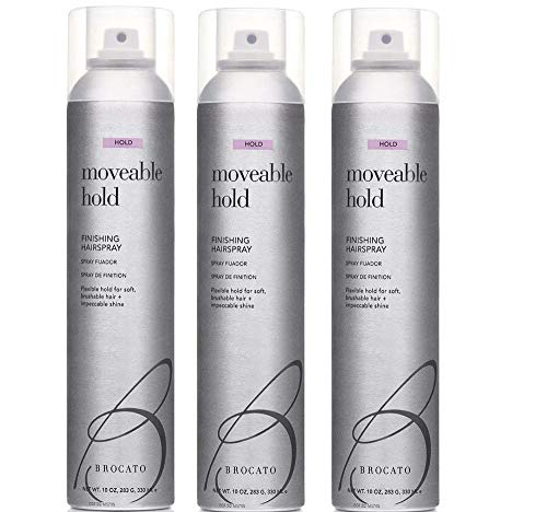 Brocato Moveable Hold Hair Spray - Aerosol (10 oz) Set Of 3