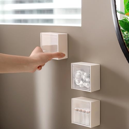 Soporte para bolas de algodón en paredes de baño y zonas de maquillaje 5
