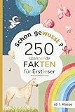 Spannende Fakten für Erstleser: Silbenbuch für Kinder – mit Quiz, Rätseln & Lese-Diplom | Lesenlernen mit Spaß ab Klasse 1 für Jungen und Mädchen