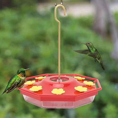 Alimentador De Beija-flor Com 8 Flores Amarelas, Semente De Pássaro Para Alimentadores Externos, Ali
