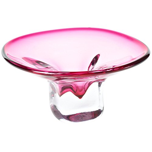 CRISTALICA Schale Obstschale Konfektschale Pavel Rubin D 14,5 cm Handgeformte und Mundgeblasene Glasschale