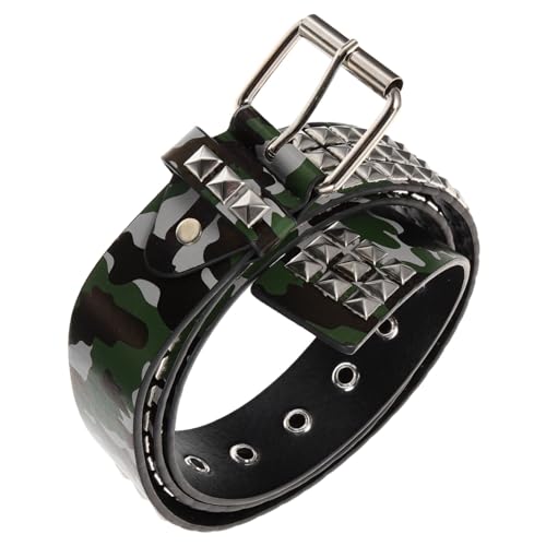 Didiseaon Men Adjustable Fashionable Trouser Belt Camouflage Design for Casual and Formal Wear Artificial Unique Style for Men and Women Camo