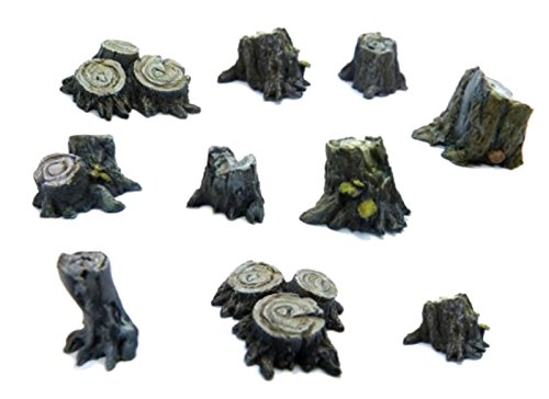 Amazon.com: グリーンスタッフワールド 切り株セット 若木 (10個入