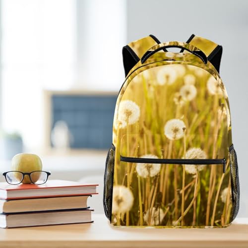Sac à dos d'école pissenlit multicolore au design original - 5