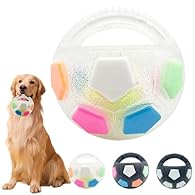【Well Designed for Playtime】The Mellow Dog Calming Ball features an innovative kettlebell design with a circular handle, making it easy for dogs to grip and carry. This Pet Dog Football Shape Toy is perfect for interactive toss and fetch play, ensuri...