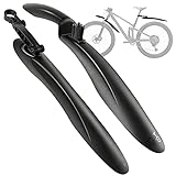 Lintwence Fahrrad Schutzblech Set für 24-29 Zoll Räder Fahrradschutzblech Mountainbike MTB Übliches Fahrradzubehör Universal Vorne Hinten Mudguard Schutz vor Schmutz Einfache Montage Einstellbar