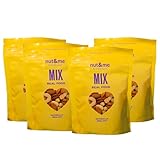 Mix natural de frutos secos 600 gr nut&me | Sin gluten | Vegano | Frutos secos premium | Perfecto para entrenar | Pack 4 x 150 gr