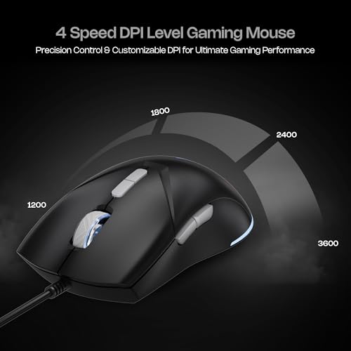 Archer Tech Lab Astra G300 Wired RGB Gaming Keyboard & Mouse Combo| 87 Keys+ 19 Anti-Ghost Keys| 7 Mouse Keys| 4 DPI 1200-3600| 125Hz Poling Rate|... - Image 5